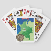 Kaart van Colombia (Achterkant)