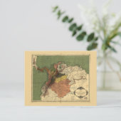 Kaart van Colombia (1886) (Staand voorkant)