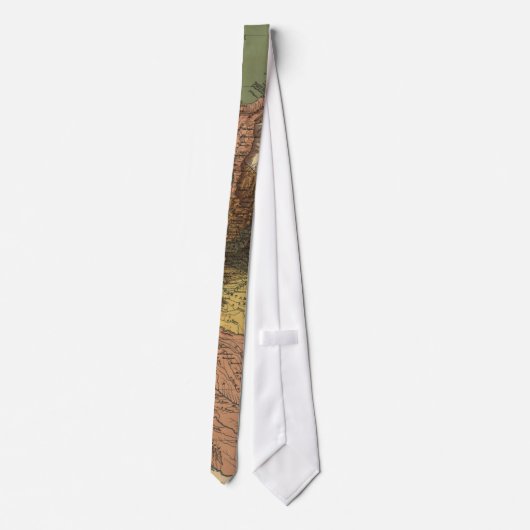  kaart van Colombia (1886) Stropdas (Achterkant)