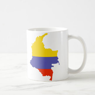 Kaart van Colombia Koffiemok