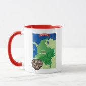 Kaart van Colombia Mok (Links)