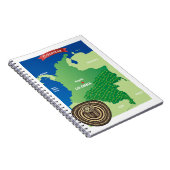 Kaart van Colombia Notitieboek (Rechterzijde)