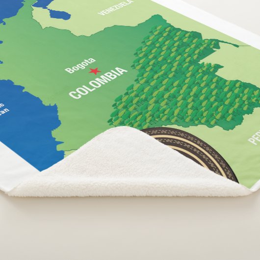 Kaart van Colombia Sherpa Deken (3/4)