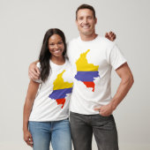 Kaart van Colombia T-shirt (Unisex)