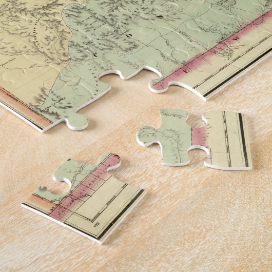  kaart van Colorado (1872) Legpuzzel (Zijkant)