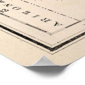 kaart van Colorado (1884) Poster (Hoek)