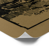  kaart van Colorado (1912) - Tan Poster (Hoek)