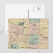 Kaart van Columbia County, staat Wisconsin (Voorkant / Achterkant)