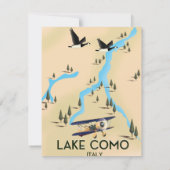 Kaart van Como Italië (Achterkant)