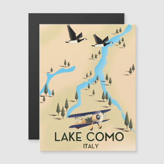 Kaart van Como Italië (Voorkant / Achterkant)
