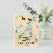 Kaart van Como Italië (Staand voorkant)