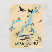 Kaart van Como Italië (Voorkant)