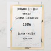 Kaart van Como Italië (Achterkant)