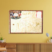 Kaart van Concarneau Canvas Afdruk (Insitu (Woonkamer))