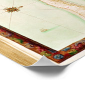 Kaart van Concarneau Poster (Hoek)