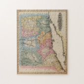  kaart van Connecticut (1823) Legpuzzel (Verticaal)