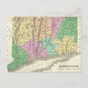  kaart van Connecticut (1827)