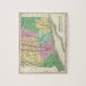  kaart van Connecticut (1827) Legpuzzel (Verticaal)