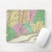  kaart van Connecticut (1827) Muismat (Met muis)