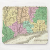  kaart van Connecticut (1827) Muismat (Voorkant)