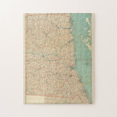  kaart van Connecticut (1893) Legpuzzel (Verticaal)