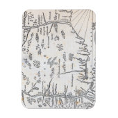  kaart van Connecticut Magneet (Verticaal)