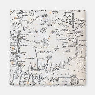  kaart van Connecticut Magneet