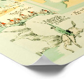 Kaart van Connecticut vanaf 1926 Poster (Hoek)