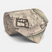  kaart van Constantinopel (1840) Stropdas (Opgerold)