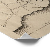  kaart van Constantinopel (1859) Poster (Hoek)