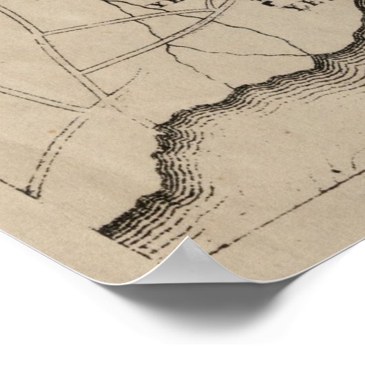  kaart van Constantinopel (1859) Poster (Hoek)