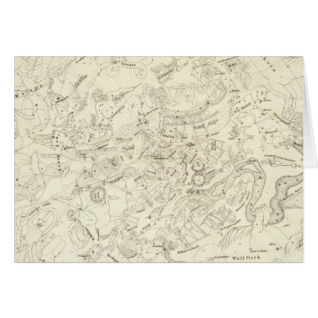 Kaart van constellaties 2 (Voorkant Horizontaal)