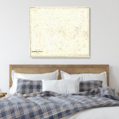 Kaart van constellaties 2 canvas afdruk (Insitu (Slaapkamer))