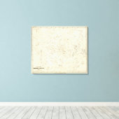 Kaart van constellaties 2 canvas afdruk (Insitu (Houten vloer))