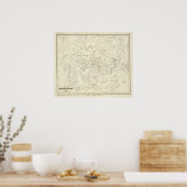 Kaart van constellaties 2 poster (Keuken)