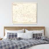 Kaart van constellaties canvas afdruk (Insitu (Slaapkamer))