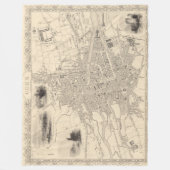 Kaart van Cork, Ierland Fleece Deken (Voorkant)