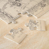 Kaart van Cork, Ierland Legpuzzel (Zijkant)