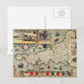 Kaart van Cornwall (Voorkant / Achterkant)