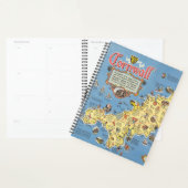 Kaart van Cornwall, Engeland Planner (Display)