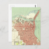  kaart van Corpus Christi Texas (1951) (Voorkant / Achterkant)