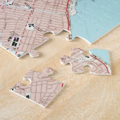 kaart van Corpus Christi Texas (1968) Legpuzzel (Zijkant)