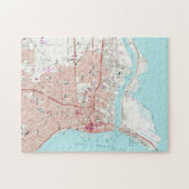 kaart van Corpus Christi Texas (1968) Legpuzzel (Horizontaal)