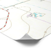  kaart van Corpus Christi Texas (1968) Poster (Hoek)