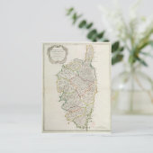 Kaart van Corsica (Staand voorkant)