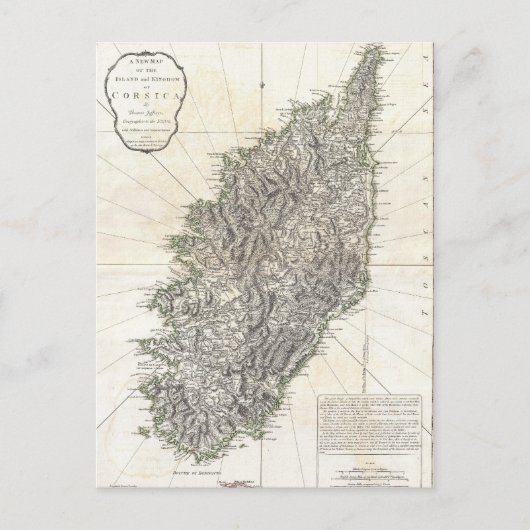 kaart van Corsica (1794) (Voorkant)