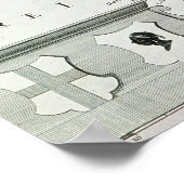 Kaart van Corsica Poster (Hoek)