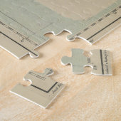  kaart van Costa Rica (1896) Legpuzzel (Zijkant)