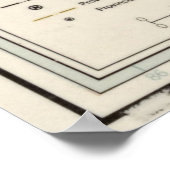  kaart van Costa Rica (1961) Poster (Hoek)