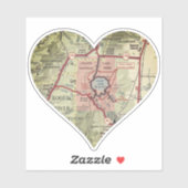  kaart van Crater Lake Sticker (Vel)